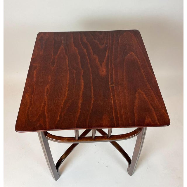 Vienna Secession Side Table attributed to Jacob & Josef Kohn for Gustav Siegel, 1890s For Sale - Image 4 of 8
