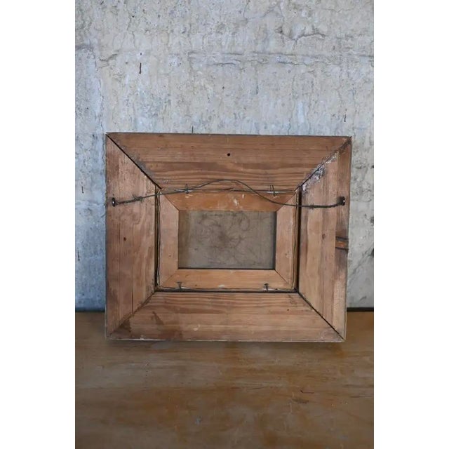 Ships at Sunset Oil Painting on Board For Sale In New York - Image 6 of 6