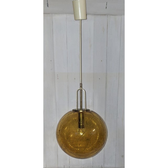 Vintage Pendant Lamp by Doria-Leuchten, 1970s, in Very Good conditions. Designed 1970 to 1979 This piece has an...