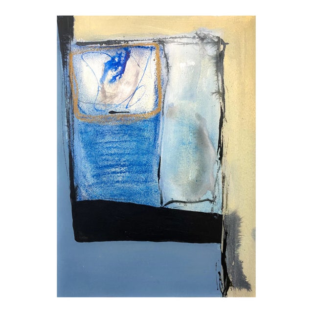 "Now I Float V" Original Mixed Media Painting on Paper by Zac Woodiel For Sale