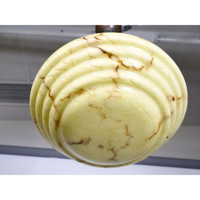 Art Deco Ceiling Lamp in Opal Glass, 1920s For Sale - Image 12 of 13