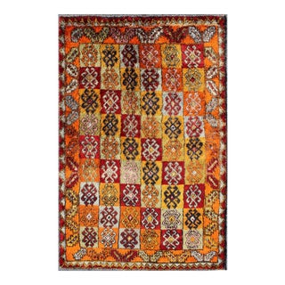 Keivan Woven Arts, En-165404, Vintage Mid-Century Turkish Tulu Rug - 4′9″ × 6′9″ For Sale