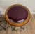 Late 20th Century Vintage Virginia House Oxblood Burgundy Vinyl Nailhead Swivel Backless Barstools For Sale - Image 5 of 15