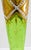 Glass Antique Bohemian Moser-Style Green Glass Stick Vase Gold Gilding and Enamel For Sale - Image 7 of 12
