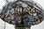 1980s Tiffany Style Stained Leaded Glass Lamp For Sale - Image 4 of 13