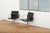 Swivel Chair EA 104 in Chrome-Plated Aluminum and Black Leather Upholstery by Ray and Charles Eames for Vitra, 1958 For Sale - Image 16 of 18
