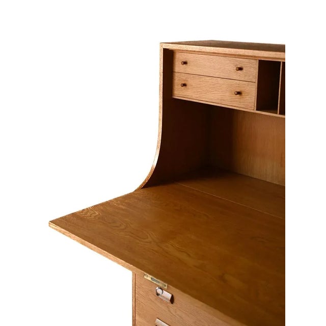 Oak Secretary by Børge Mogensen for Søborg Møbelfabrik, 1960s For Sale - Image 6 of 10