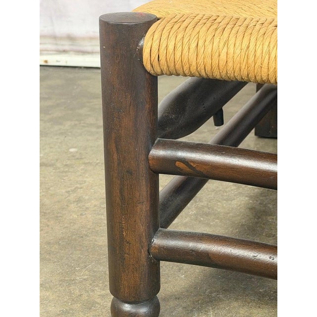 Wood Pair of French Country Style Lounge Chairs W/ Ottomans For Sale - Image 7 of 15