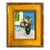 Still Life Oil Painting, Flowers in a Green Vase by Satori Gregorakis For Sale