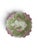 Charming porcelain decorative bowl featuring an elaborate sculptural scalloped design reminiscent of overlapping flower...