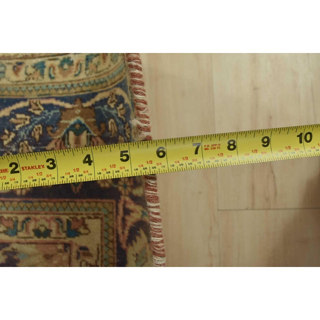 Tabriz Rug 7’8” X 10′ Pink Wool Vintage Distressed Hand-Knotted Carpet For Sale - Image 13 of 15