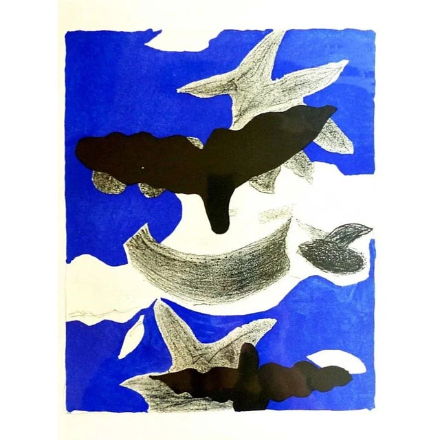 Georges Braque (1882-1963) - Birds, 1955 Original lithograph on wove paper from Carnets intimes, printed by Mourlot for...