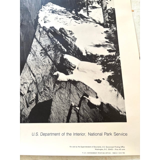 Ansel Adams Ansel Adams Original National Parks Poster 1968 For Sale - Image 4 of 4