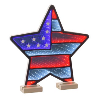 Americana Flag Star Ekkolight 13.5"H For Sale