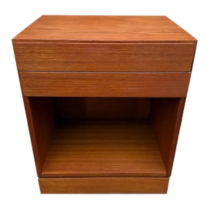 Mid Century Danish Teak Nightstand Side Table.