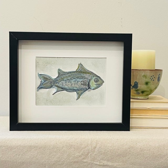 Paint Contemporary Mixed-Media Watercolor​ - By JJ-Hogan | Will You Follow Me?, Framed For Sale - Image 7 of 8