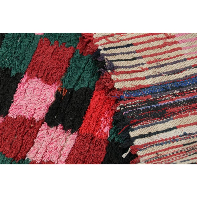 Textile Vintage Moroccan Rug With Colorful Medallions and Patterns, From Rug & Kilim For Sale - Image 7 of 7