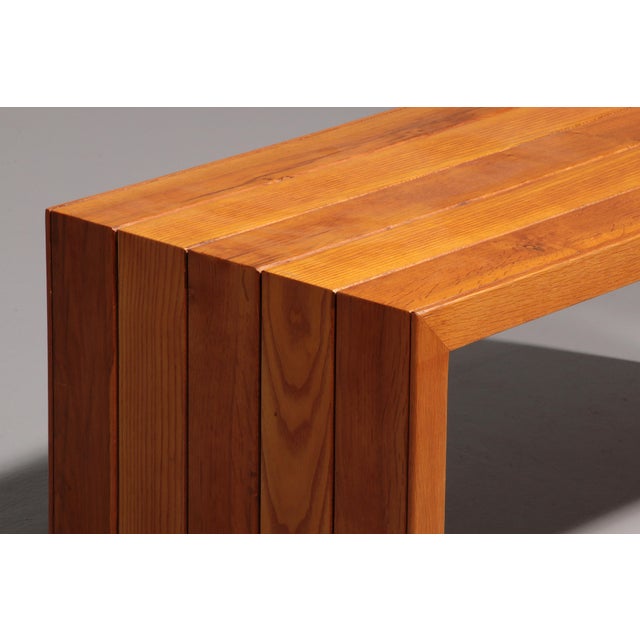 Mid-Century Italian Beechwood Bench, 1960s For Sale - Image 4 of 12