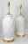 1980s Lamp Pair White Plaster Palm Tree Leaf Restored Large For Sale - Image 5 of 13