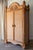 1970's Rattan Etched Wood Safari Armoire Wardrobe Storage Cabinet For Sale - Image 4 of 14