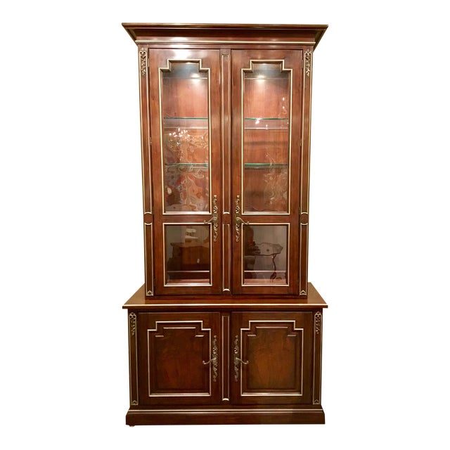 Henredon Traditional Marseilles Mahogany Finished China Cabinet/Display ...