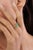 Green 14k Gold Certified Natural Zambian Emerald Diamond Cluster Ring Size 8 For Sale - Image 8 of 18