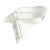 1970s Vintage Thick Beveled Lucite Sculptural Wall Shelf For Sale