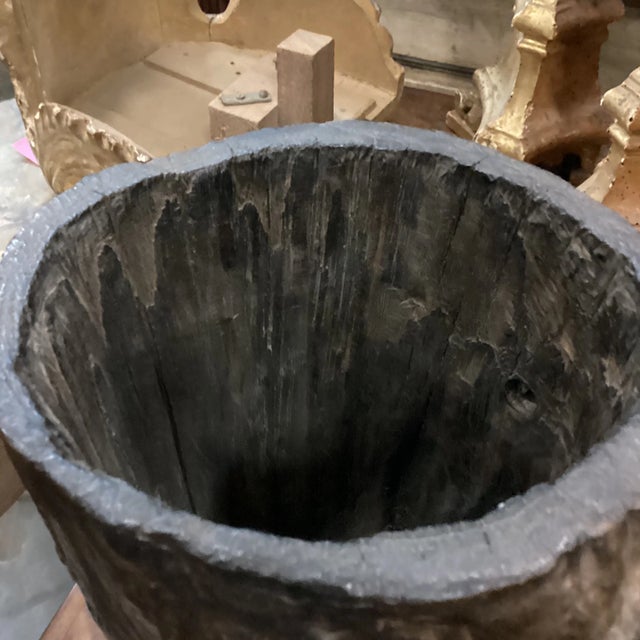 Late 20th Century Raw Wood Tree Stump Vessel From the Phillipines For Sale In Atlanta - Image 6 of 10