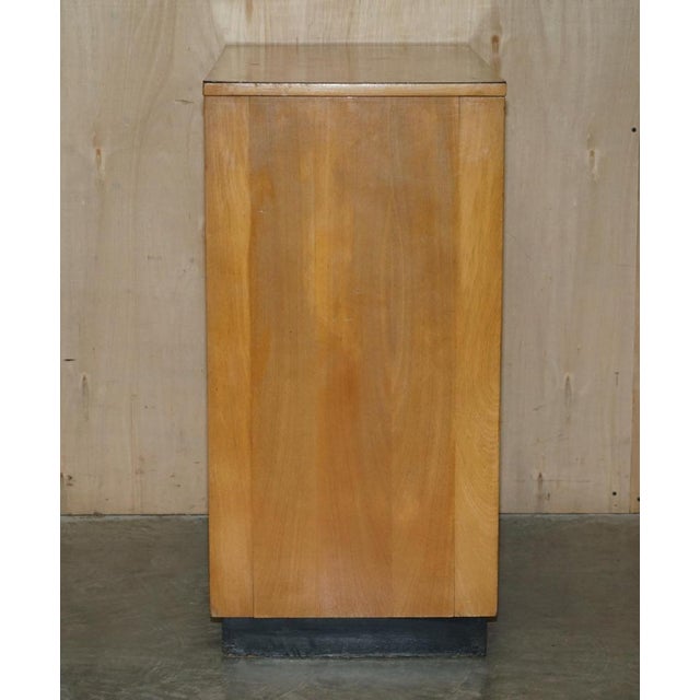 Light Oak Military Campaign Chest of Drawers with Drop Front, 1920s For Sale - Image 11 of 18