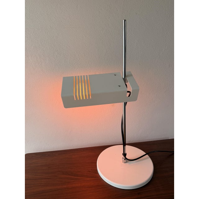 Modern Space Age Desk Lamp in White, 1970s For Sale - Image 3 of 7
