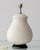 Faux Rattan Basketweave Table Lamp in White Ceramic from Manises, 1960s For Sale - Image 4 of 12