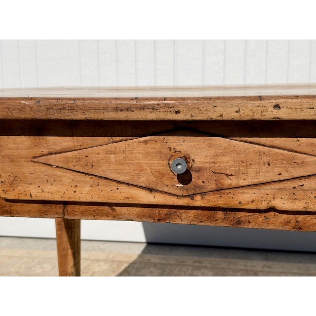 French Provincial 18th Centry French Provincial Walnut Prep Table With Drawers For Sale - Image 3 of 10