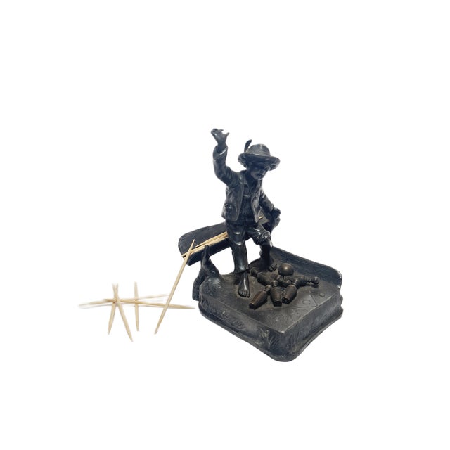 Art Nouveau Figurative Toothpick Holder from WMF, Germany, 1900s For Sale - Image 7 of 11