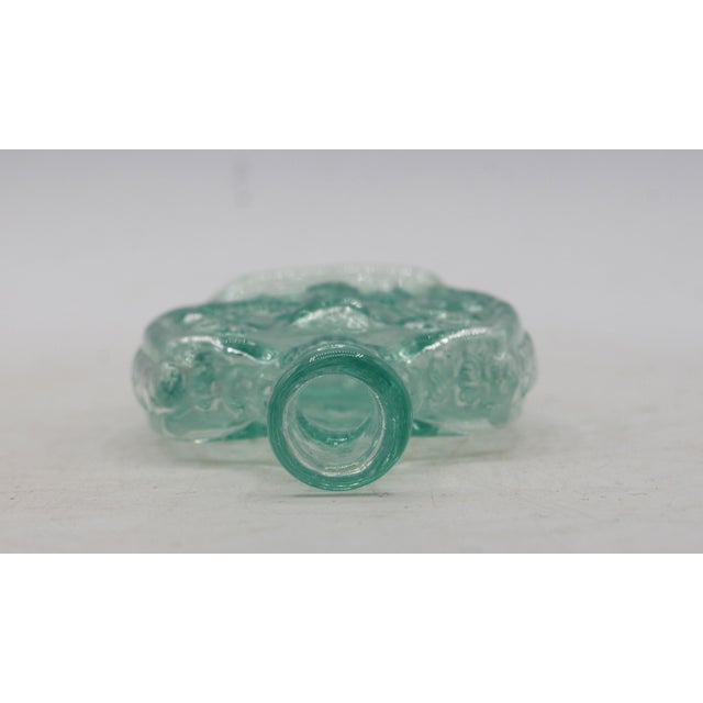 C. 1840s American Aquamarine Glass Cologne Bottle For Sale In Raleigh - Image 6 of 8