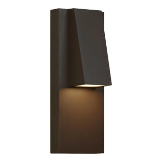 Visual Comfort Modern Peak Outdoor Wall LED Bronze For Sale