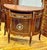 French-Style Demilune Sideboard – Premium Hardwood With Intricate Gold Leaf Details For Sale - Image 4 of 4