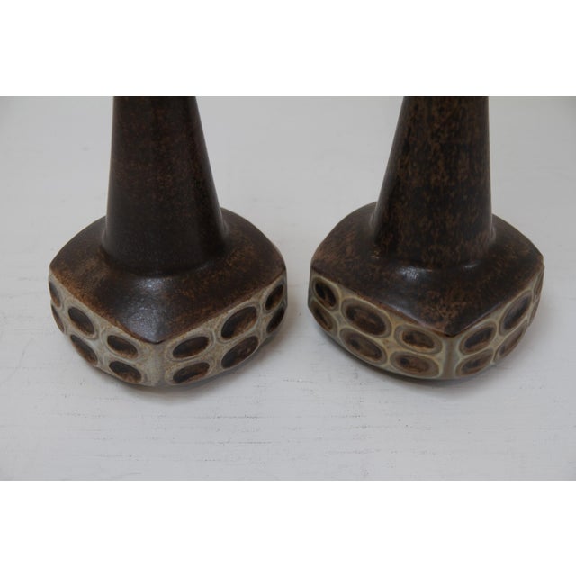 Danish Ceramic Table Lamps by Marianne Starck for Michael Andersen, 1960s., Set of 2 For Sale - Image 14 of 18