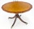 Tilt Top Mahogany Banded Rosewood Round Breakfast Table Single Pedestal Base For Sale - Image 11 of 12