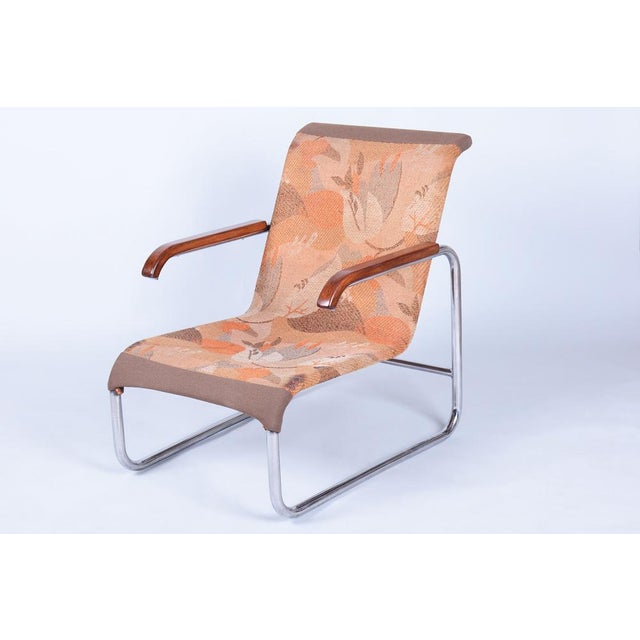 Czech Bauhaus Chrome Armchair by Marcel Breuer for Thonet, 1930s For Sale - Image 13 of 13