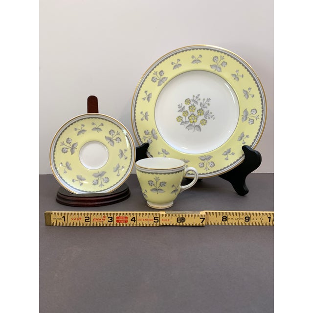1950s Wedgewood “Pimpernel” Demitasse/Dessert Set- 24 Pieces For Sale - Image 5 of 8