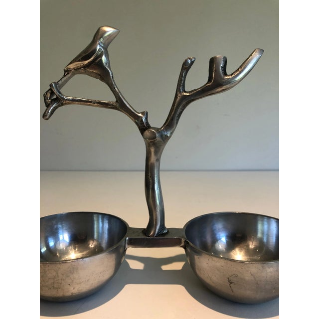 1970s Aluminum Bird and Branch Serving Pieces - Set of 3 For Sale - Image 9 of 13