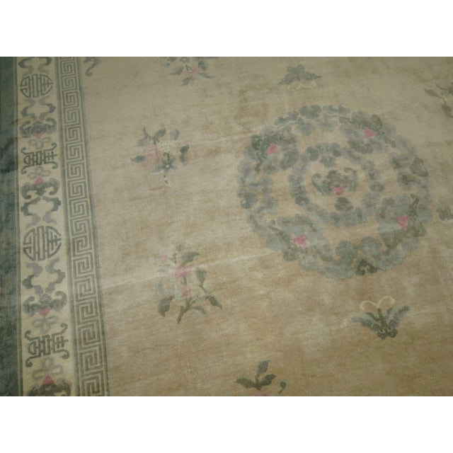 Mid 20th Century VIntage Chinese Deco Rug, 7'11'' X 10'1'' For Sale - Image 5 of 11