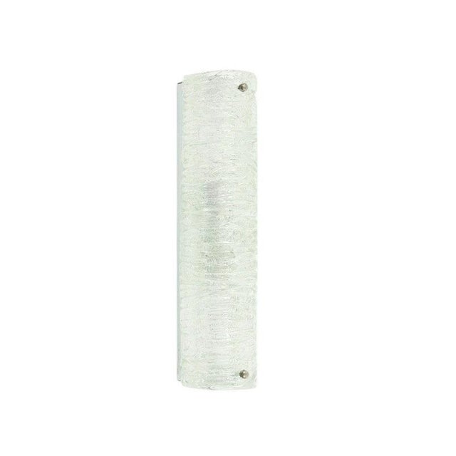 White Mid-Century Modern Tubular Murano Glass Wall Lamp from Hillebrand, Germany, 1970s For Sale - Image 8 of 8