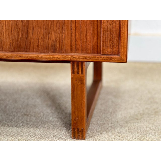 Sideboard with Tambour Doors by Børge Mogensen, 1950s For Sale - Image 9 of 13