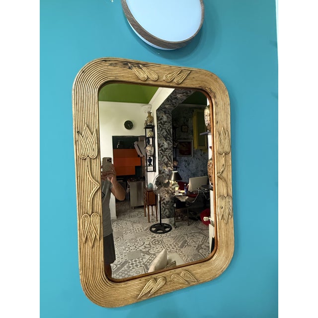 Wood Rectangular Mirror Roma 197 from Vivai Del Sud, 1970 For Sale - Image 7 of 15