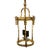 Early 20th Century Two-Light Brass Lantern With Bow Details For Sale