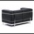 LC2 Two-Seater Sofas by Le Corbusier, Charlotte Perriand & Pierre Jeanneret for Cassina, Set of 2 For Sale - Image 6 of 13