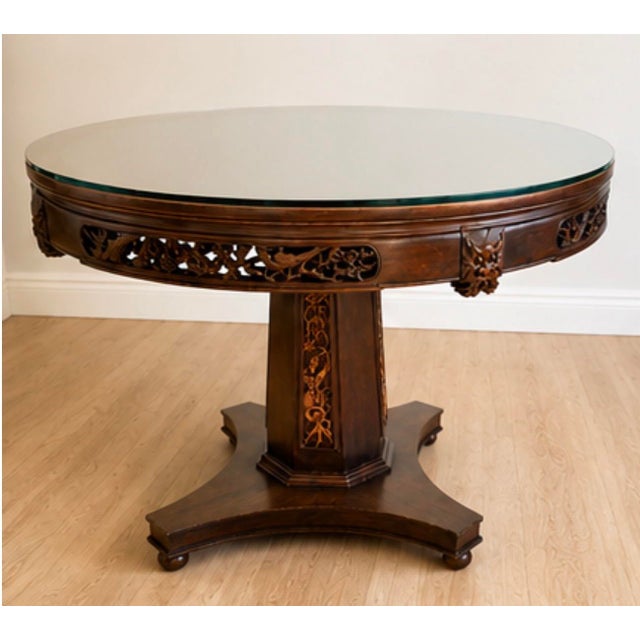 Bring timeless elegance to a breakfast room, foyer, library, or intimate dining space with this beautifully crafted...