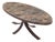 Brutalist Oval Coffee Table, 1950s For Sale