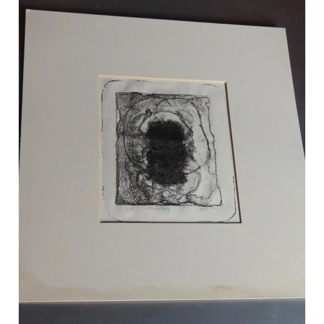 Vintage Signed Etching "Black Bug" Signed For Sale - Image 4 of 10